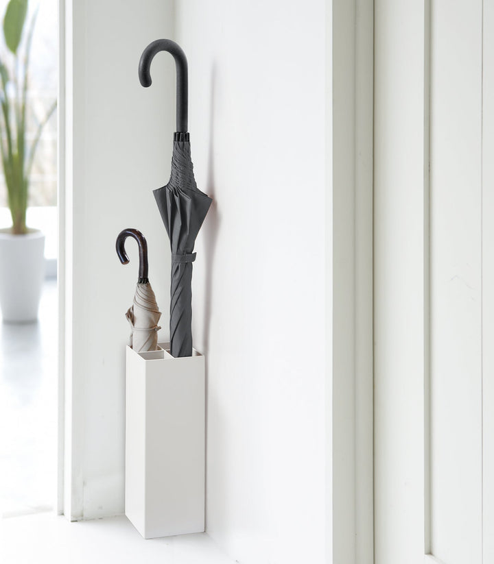 BowLift | RainGuard Compact Umbrella Stand made of Steel | Modern Design | Space-Saving | Integrated Drip Tray
