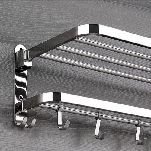 BowLift | Compact Movable Stainless Foldable Bathroom Rack