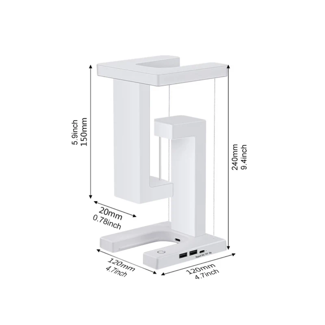 BowLift | Anti Gravity Orbit Wireless Charging Night Lamp