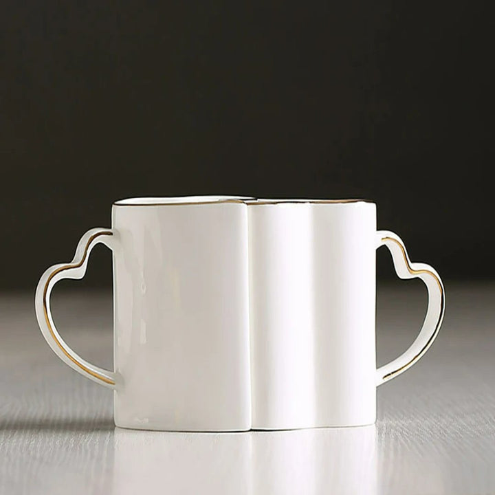 BowLift | 2pcs Valentines day Heart Shape Couple Mug