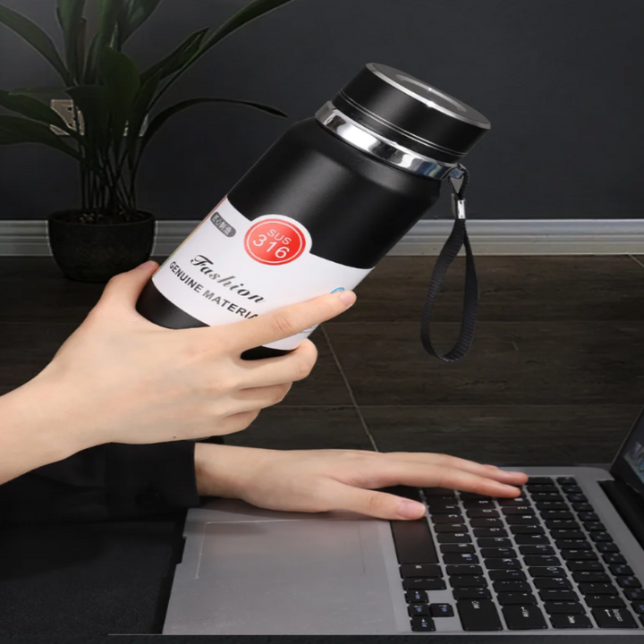 Stainless Steel Tea Maker Digital Temperature Thermos | Bowlift