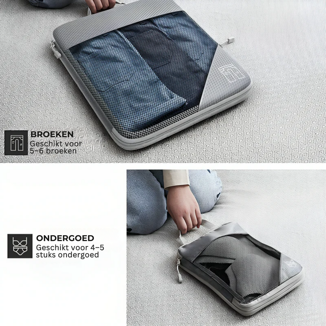 BowLift | PackMate Compression Travel Set – Space-Saving Travel Cubes for Organized Packing