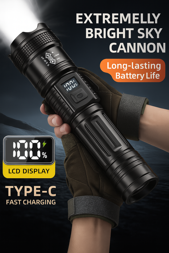 BowLift | LED Torch with Zoomable Beam and Power Bank
