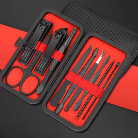 BowLift | 16-Piece Stainless Steel Manicure and Pedicure Grooming Set