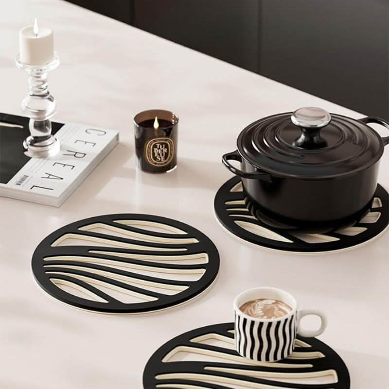 BowLift | Heat-Resistant Silicone Trivet Coasters – Set of 6