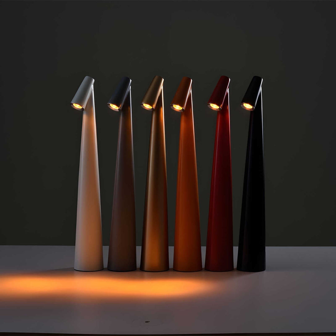 LunaSlim – Elegant Wireless Table Lamp with Adjustable Lighting Bowlift