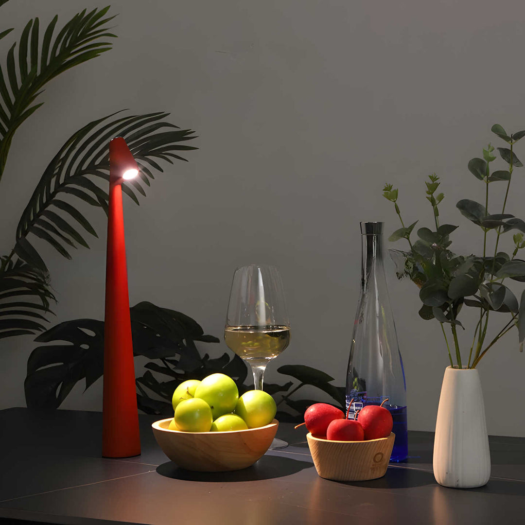 LunaSlim – Elegant Wireless Table Lamp with Adjustable Lighting Bowlift