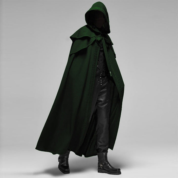 BowLift | Unisex Hooded Cloak | Gothic Velvet Cape | Black