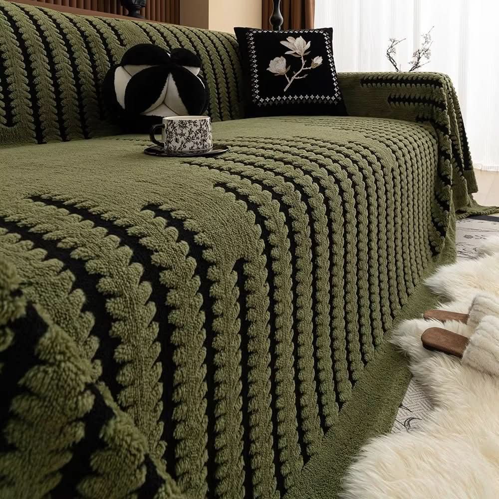 BowLift | Plush Sofa Cover with Non-Slip Back