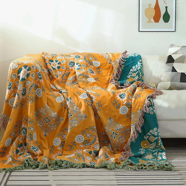 BowLift | Boho Jacquard Cotton Area Rug Cozy Luxury Versatile Comfort