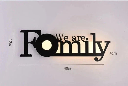 Modern LED Letter Lamp for Wall Mounting – Decorative Light for Living Room and Office | Bowlift