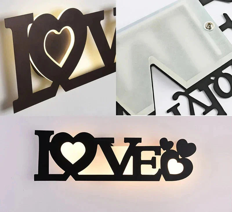 Modern LED Letter Lamp for Wall Mounting – Decorative Light for Living Room and Office | Bowlift
