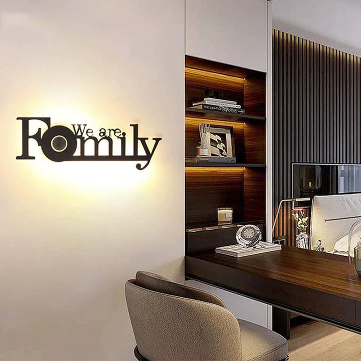 Modern LED Letter Lamp for Wall Mounting – Decorative Light for Living Room and Office | Bowlift
