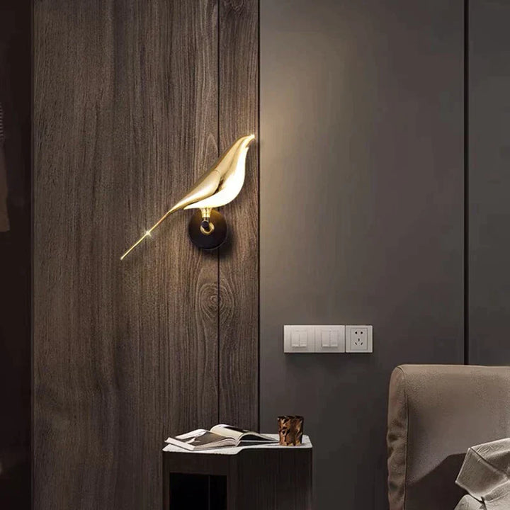 Modern Bird Wall Lamp Gold - Minimalist Wall Light for Decorative Lighting | Bowlift