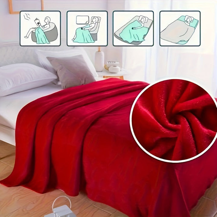 BowLift | SnuggleWave - Plush Fleece Throw for Couch and Travel