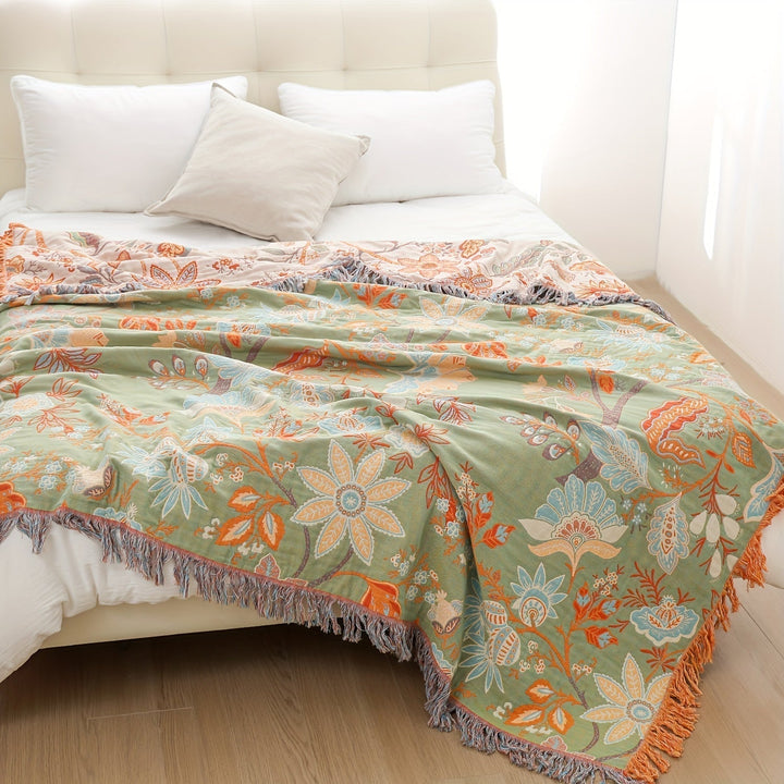 BowLift | ThreadHaven - Boho Tassel Throw