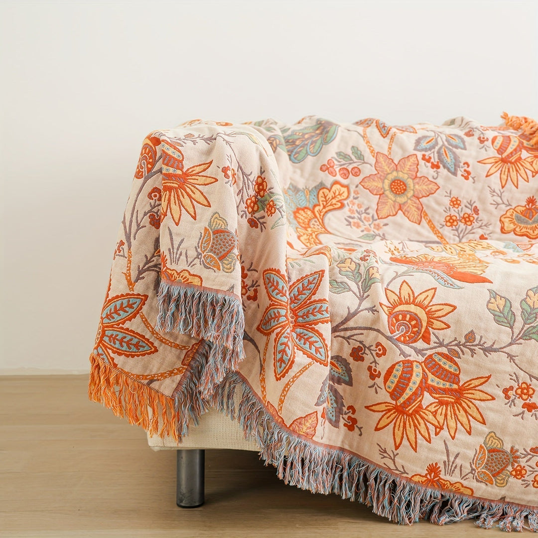 BowLift | ThreadHaven - Boho Tassel Throw