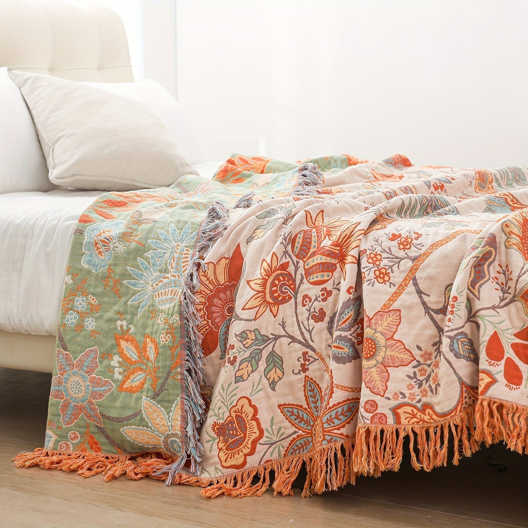 BowLift | ThreadHaven - Boho Tassel Throw