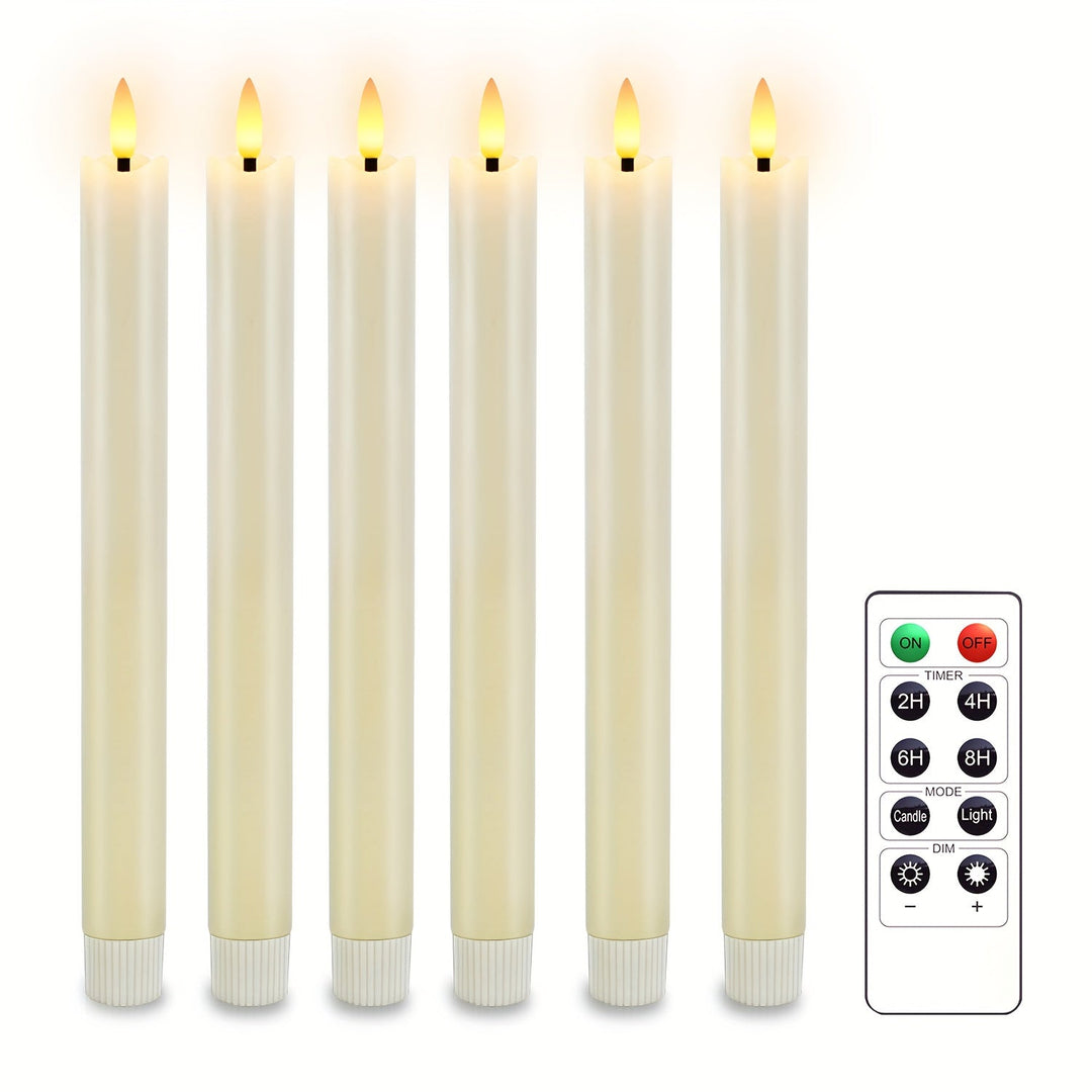 BowLift | CandleLuxe – 6 LED Taper Candles with Remote for Luxurious Event Lighting