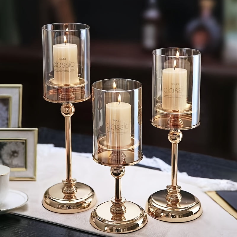 BowLift | NuptialGlow - Retro Luxe Candleholder Set for Weddings