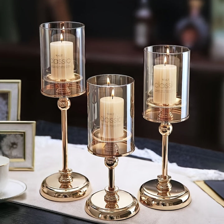BowLift | NuptialGlow - Retro Luxe Candleholder Set for Weddings