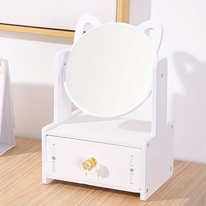 BowLift | MeowGlow - Cat Ear Makeup Mirror with Storage