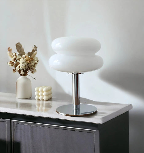 BowLift | GlamoraLite - Elegant Glass Table Lamp for Your Interior