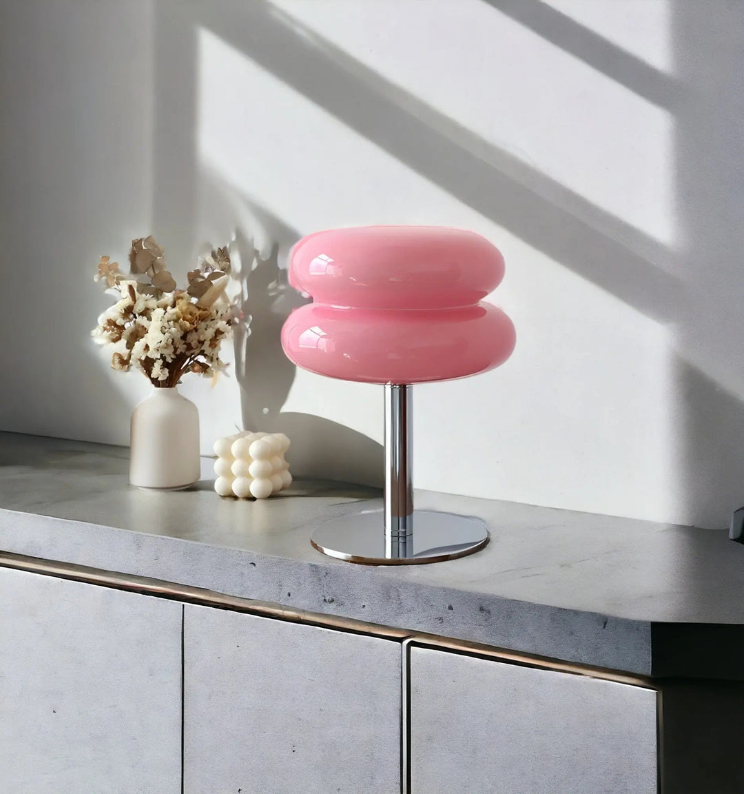 BowLift | GlamoraLite - Elegant Glass Table Lamp for Your Interior