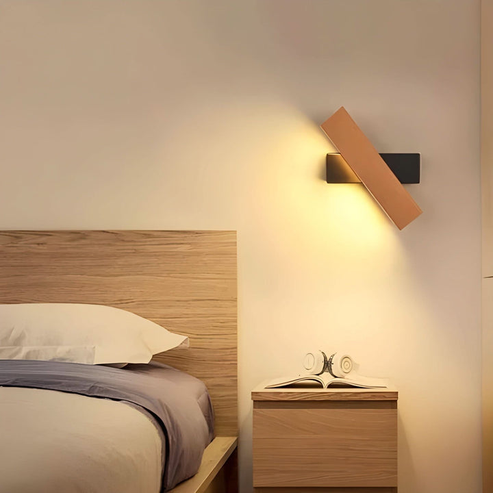 BowLift | Minimalist Wooden LED Wall Lamp with Adjustable Arm