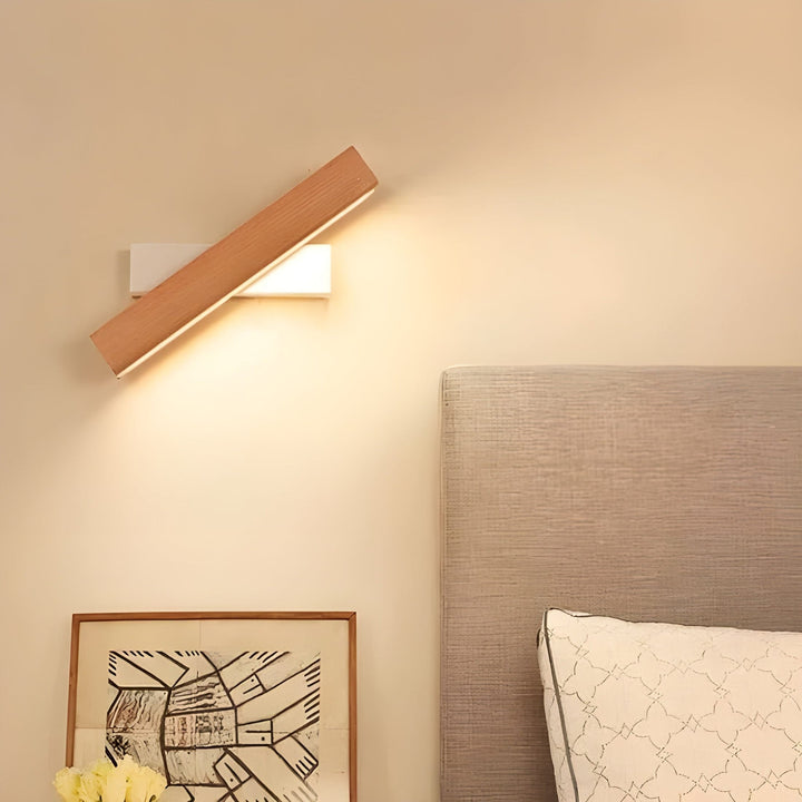 BowLift | Modern Wall Lamp with Wooden Accent