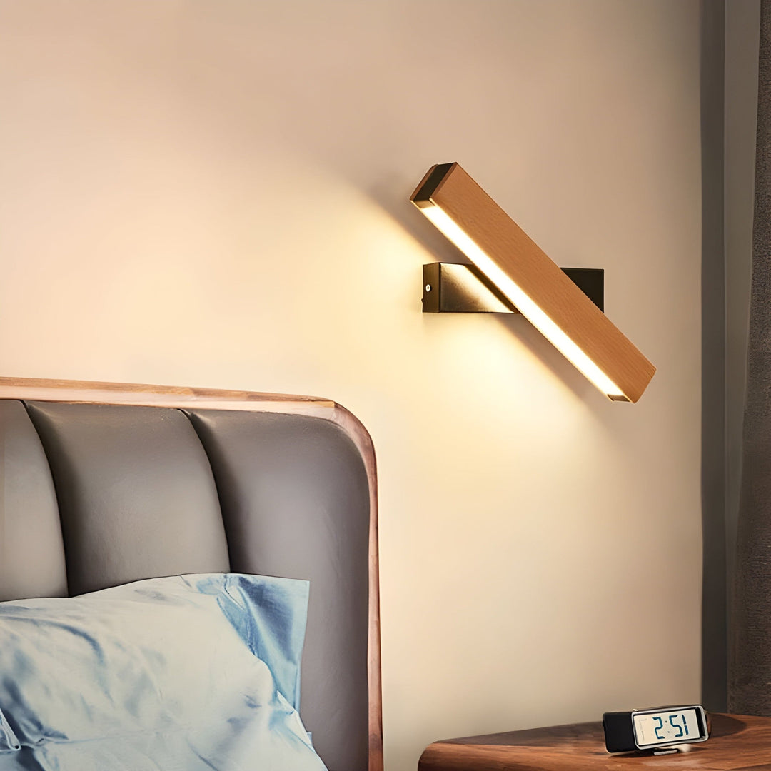 BowLift | Modern Wall Lamp with Wooden Accent