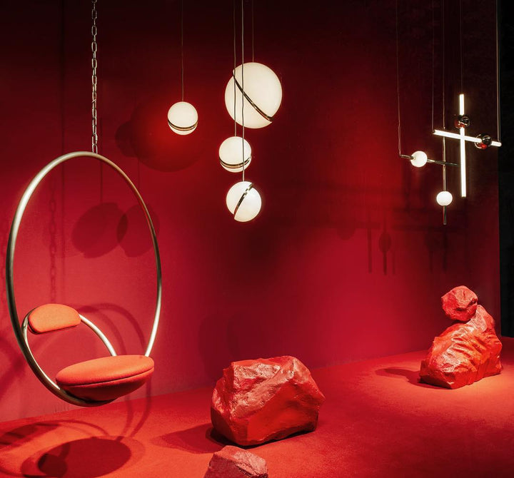 BowLift | CielCourbe Lamp - Luxury Moonlight Pendant Light made of Acrylic and Brass