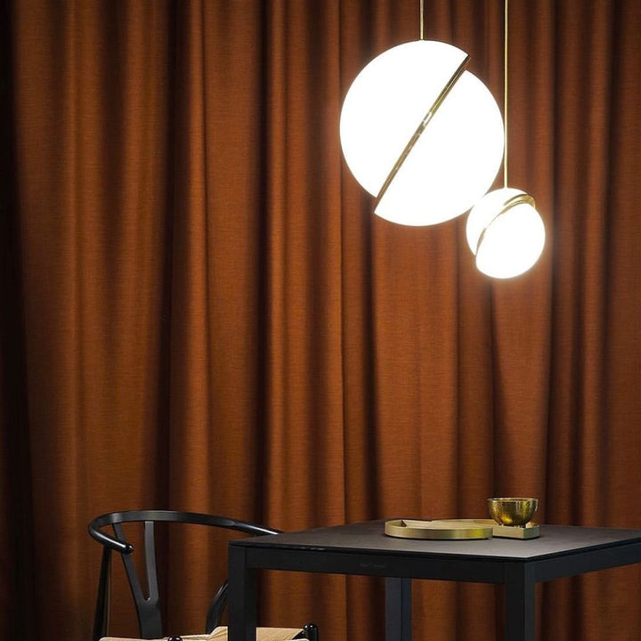 BowLift | CielCourbe Lamp - Luxury Moonlight Pendant Light made of Acrylic and Brass