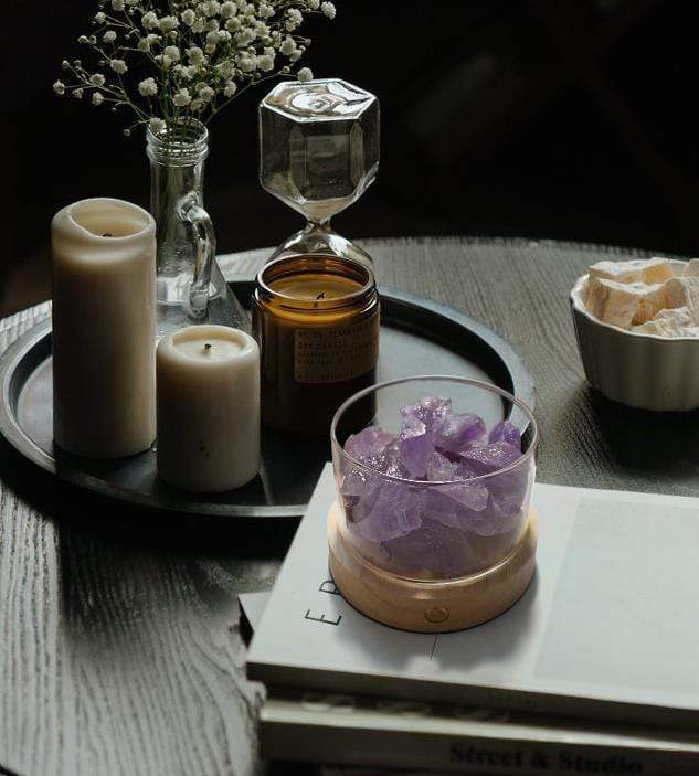 Crystal Stone Essential Oil Diffuser Bowlift
