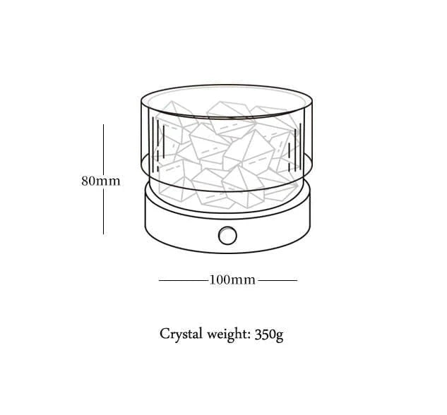 Crystal Stone Essential Oil Diffuser Bowlift