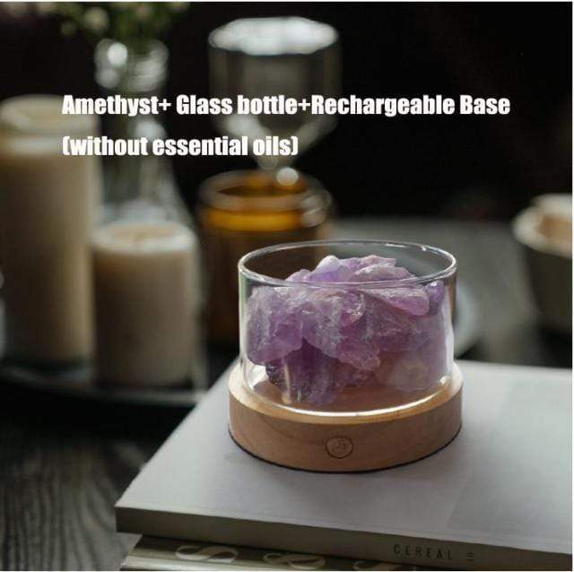 Crystal Stone Essential Oil Diffuser Bowlift