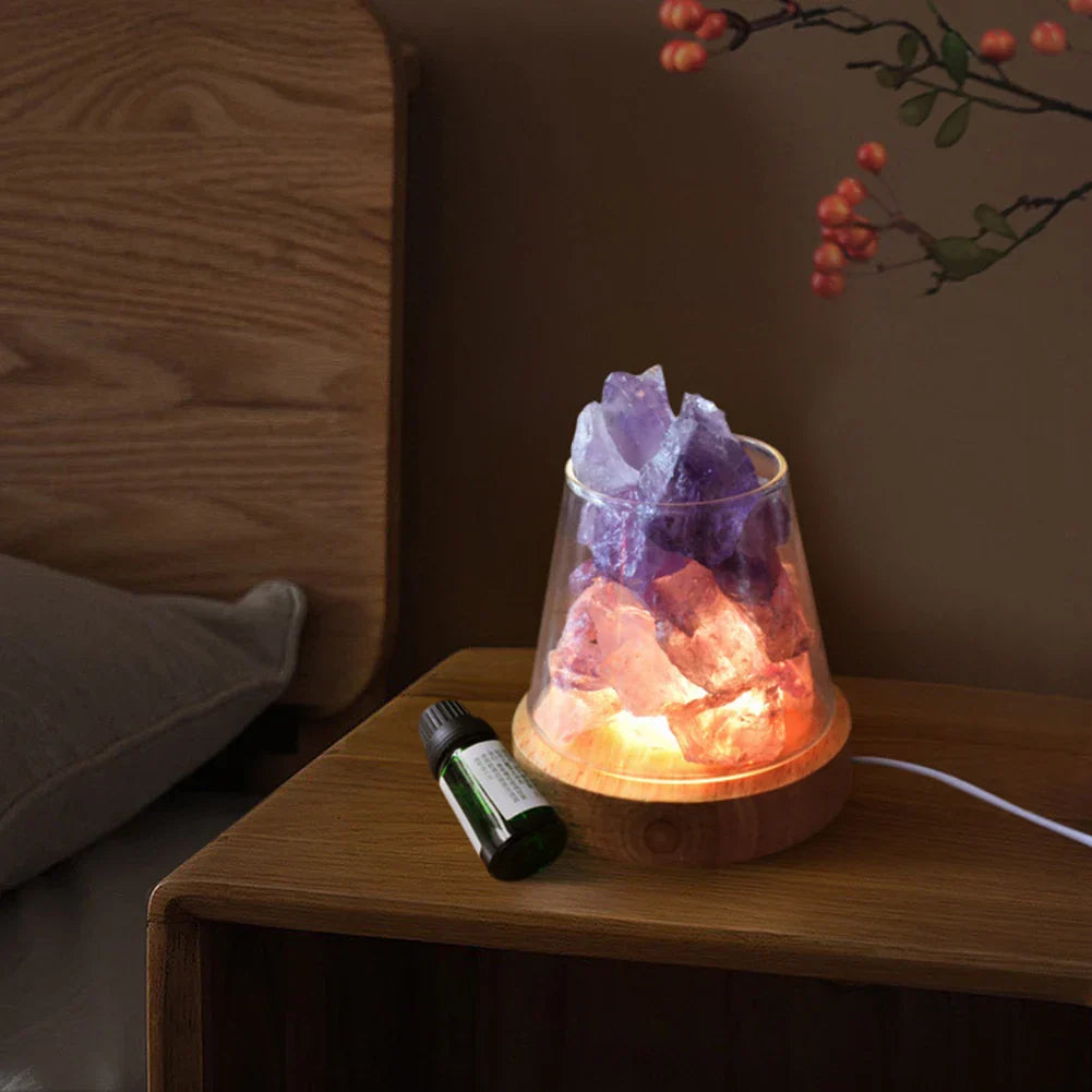 BowLift | Himalaya Salt Lamp - Crystal Night Light & Essential Oil Diffuser