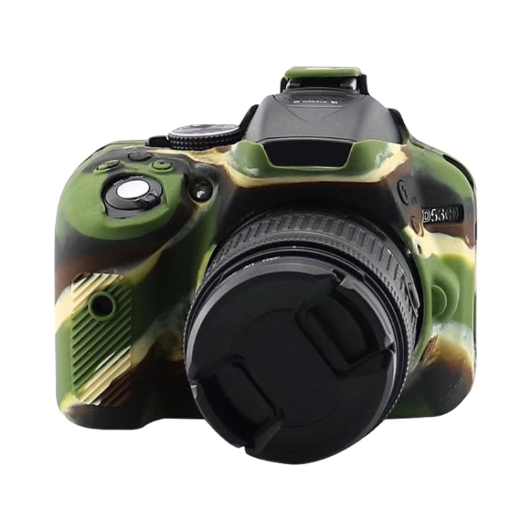 BowLift | Soft Silicone Protective Case for Nikon D5300 (Camouflage Pattern)
