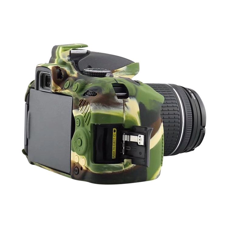BowLift | Soft Silicone Protective Case for Nikon D5300 (Camouflage Pattern)