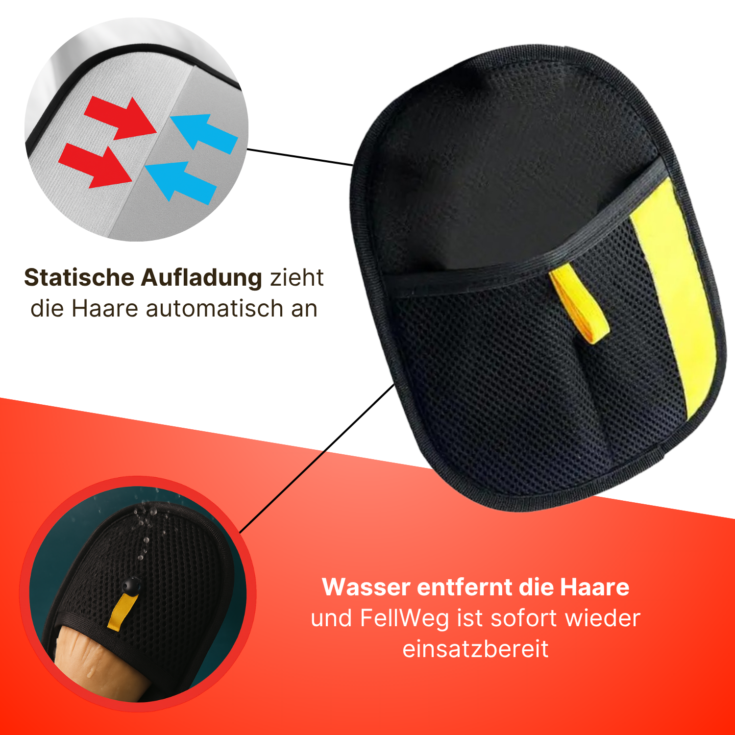 BowLift | Glove for Removing Pet Hair — Reusable Grooming Tool with Breathable Fit