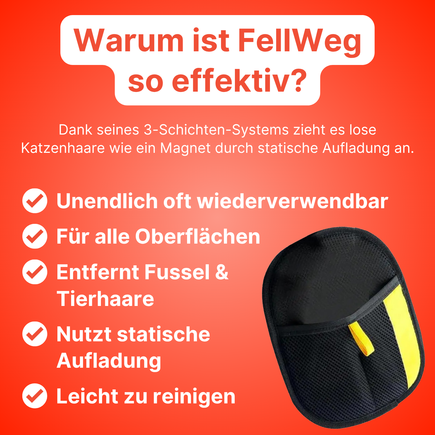 BowLift | Glove for Removing Pet Hair — Reusable Grooming Tool with Breathable Fit