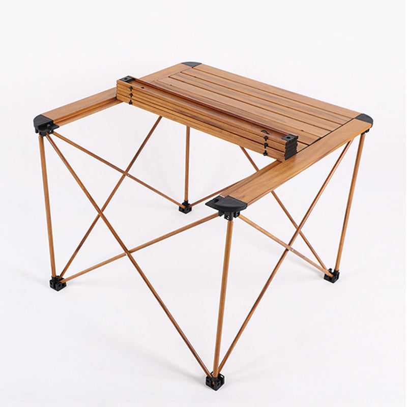 Modern Simplicity Square Rectangle Aluminum Iron Outdoor Foldable Camping Coffee Table 1-Tier For Garden | Bowlift