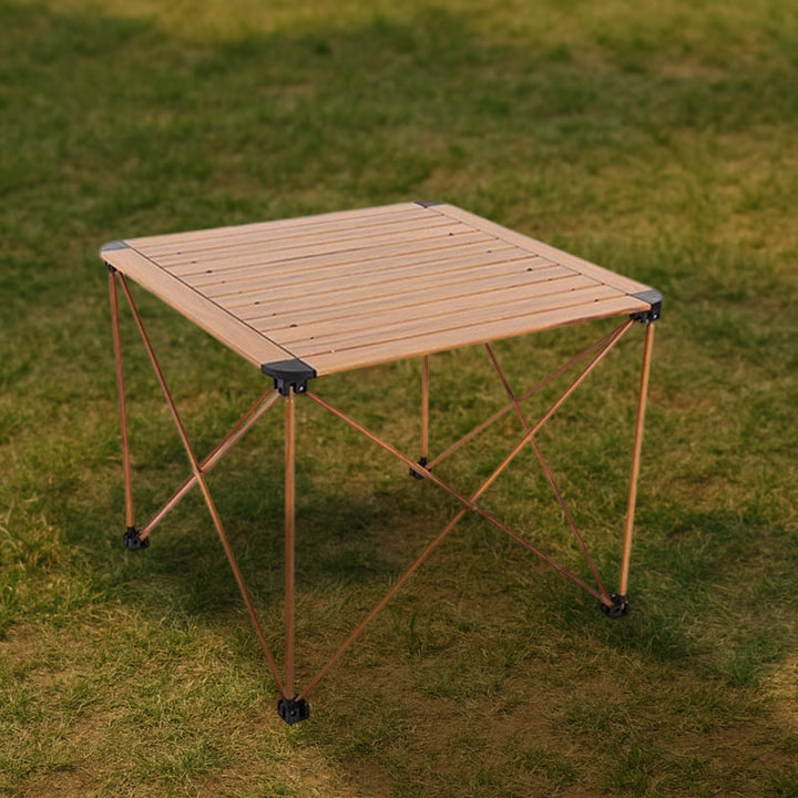 Modern Simplicity Square Rectangle Aluminum Iron Outdoor Foldable Camping Coffee Table 1-Tier For Garden | Bowlift