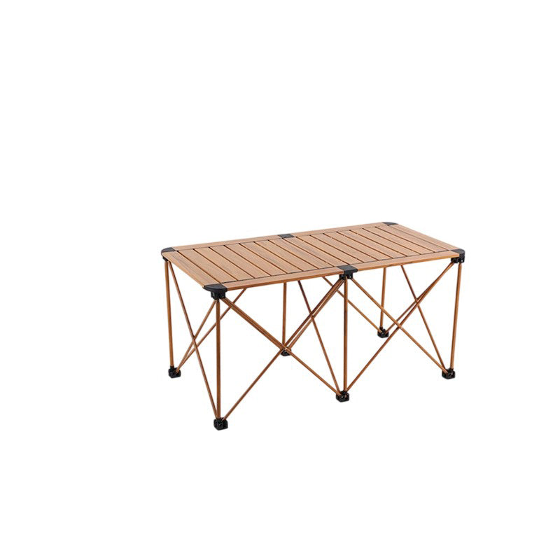 Modern Simplicity Square Rectangle Aluminum Iron Outdoor Foldable Camping Coffee Table 1-Tier For Garden | Bowlift