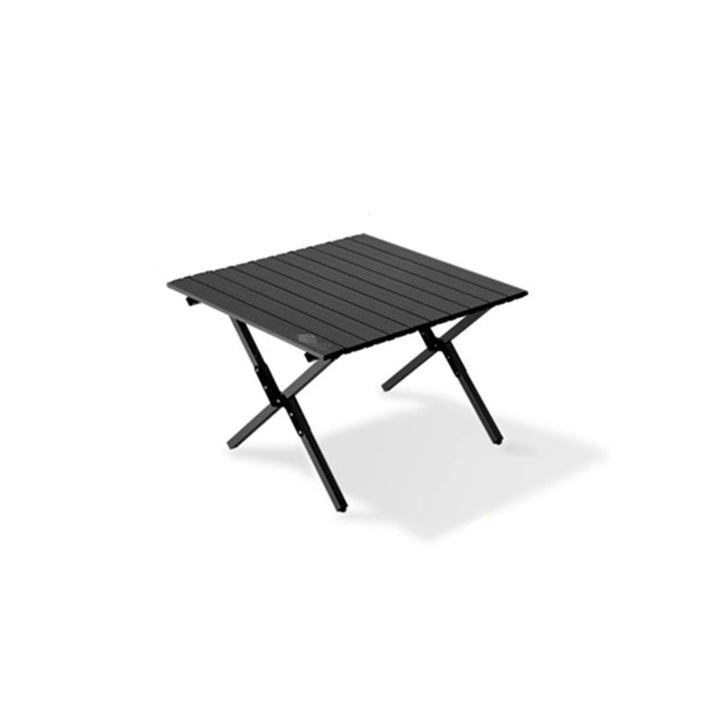 Modern Minimalist Rectangle Carbon Steel Outdoor Foldable Camping Coffee Table 1-Tier For Garden | Bowlift