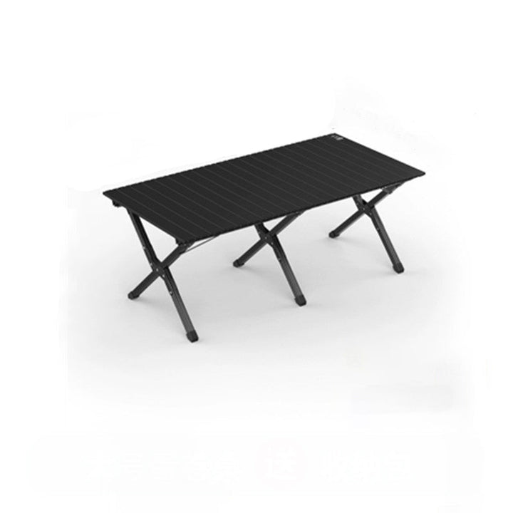 Modern Minimalist Rectangle Carbon Steel Outdoor Foldable Camping Coffee Table 1-Tier For Garden | Bowlift