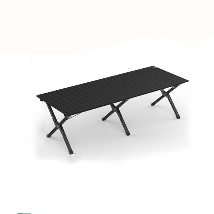 Modern Minimalist Rectangle Carbon Steel Outdoor Foldable Camping Coffee Table 1-Tier For Garden | Bowlift