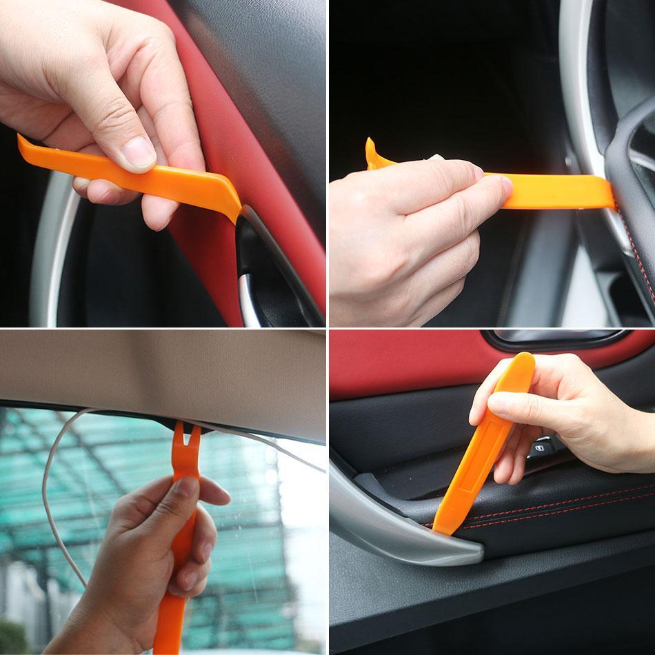 BowLift | DIYFIX 12Pcs Car Repair Tool Set Plastic Car Radio Door Clip Panel Trim Dash Roof Audio Removal Installer Pry Hand Tool Kit