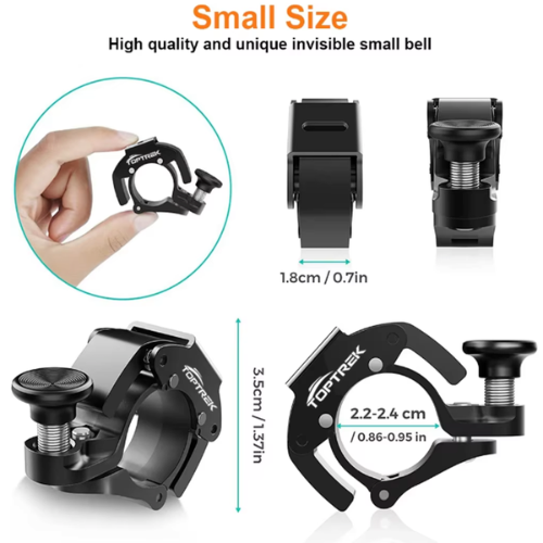 Aluminum bicycle bell 100 dB light | Bowlift