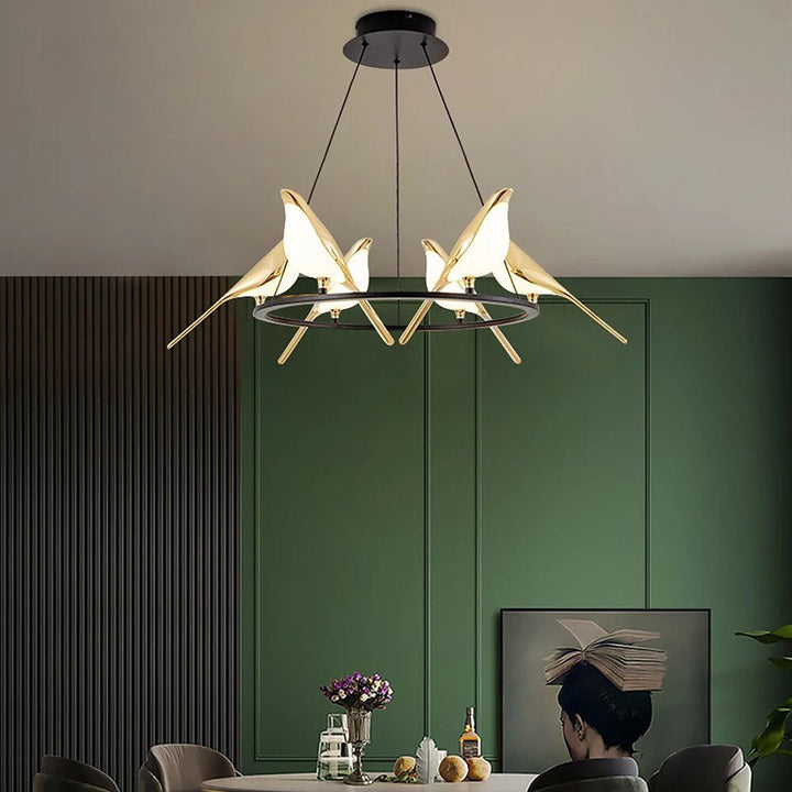 BowLift | BirdLume Light – Unique LED pendant lamp with bird design